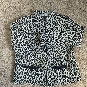 RAFAEL Sport Black and White Animal Print Jacket